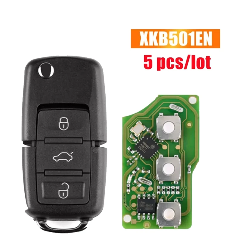 

Car Remote Key Universal Wire XKB501EN 3 Buttons For Xhorse For VW B5 Type For VVDI Key Tool