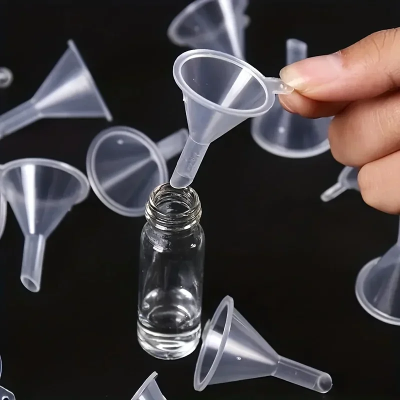 Plastic Funnel Perfume Mini Liquid Funnel Essential Oil Filling Funnel Small Transparent Plastic Funnel for Filling Bottle