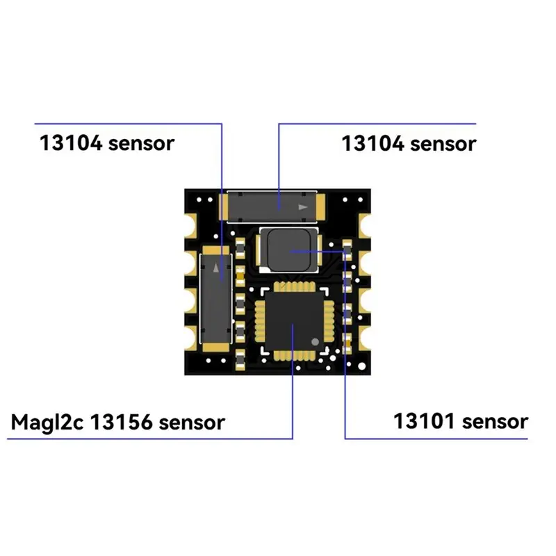 NEW HOT In Stock-RM3100 SPI Module For Drone For Electronic Compasses/In-Vehicle Navigation Systems Ultra-High Resolution