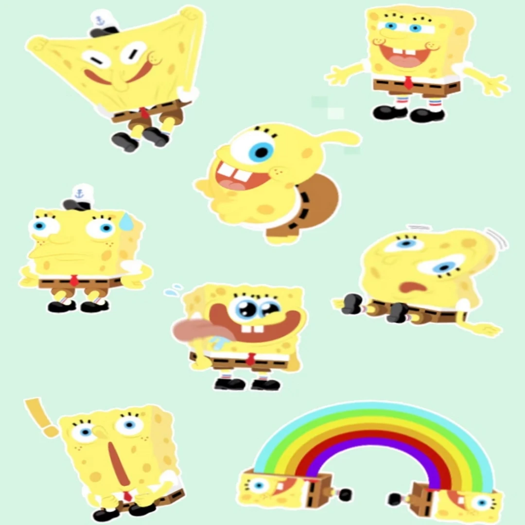 POP MART Spongebob That Doesn't Make Sense Series Blind Box Original Toys Guess Bag Mystery Box Doll Cute Anime Figure Ornament