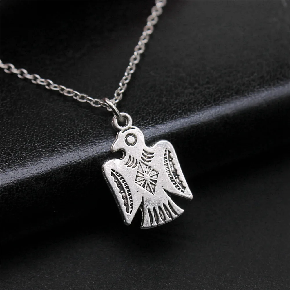 1pcs Thunderbird Choker Couple Pendants Vintage Jewelry Vintage Chain Length 40+5cm