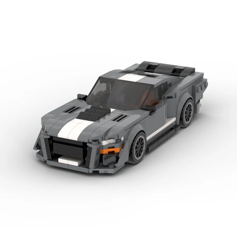 419 قطعة MOC جديد ​ ​ لعبة مكعبات بناء تعليمية للأطفال من أبطال مدينة الطريق السريع شيلبي GT500 هدية