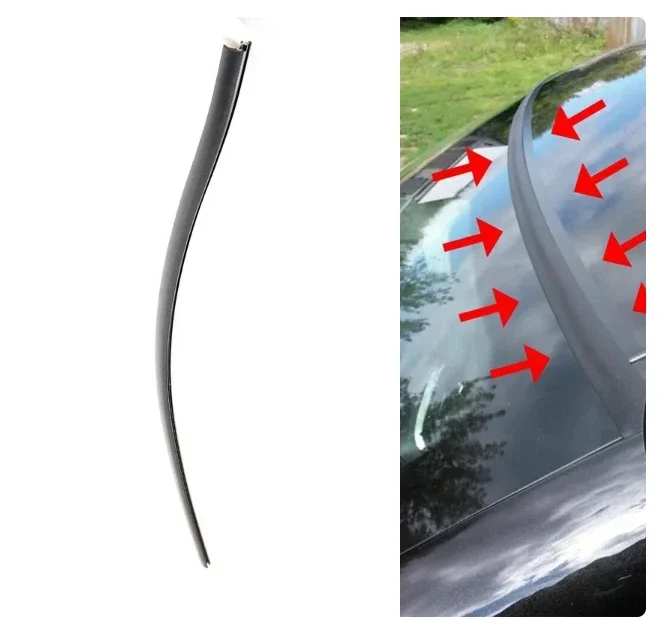 51317166841 Black Rubber Front Upper Windshield Windscreen Weatherstrip Seal Fit For BMW 5 525xi 528i XDrive 528xi 530xi 535xi