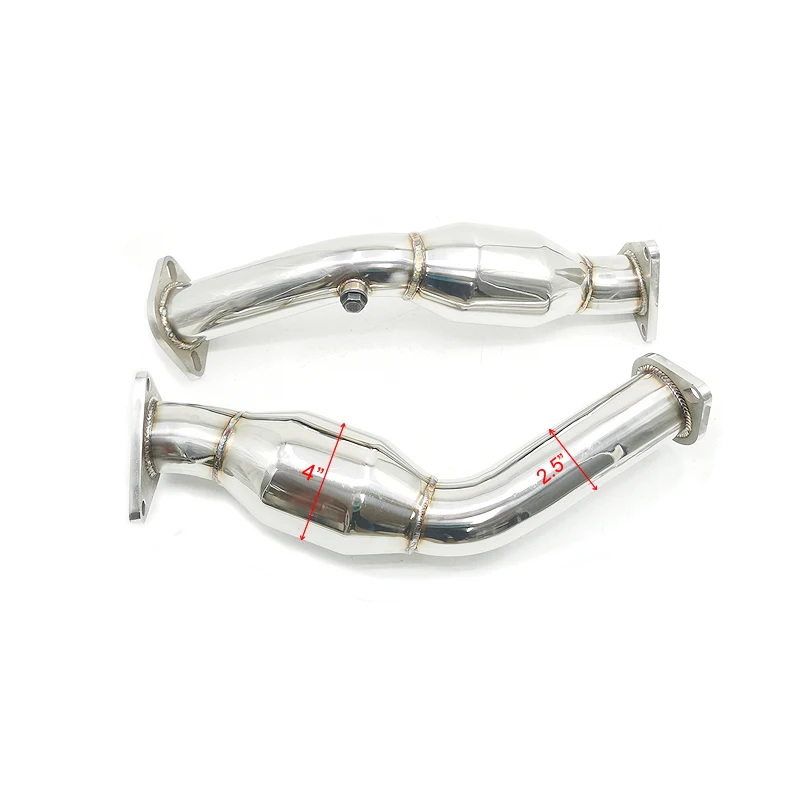 For For Nissan G37 370Z 09-17 Exhaust Downpipe Test Pipe With Resonated 2.5