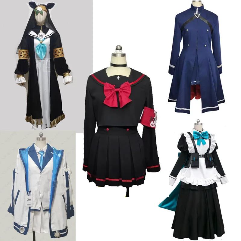 

Game Archive Iochi Mari Sizuyama Masiro Cosplay Ushio Noa Asuma Takanashi Hoshino Toki Maid Dress Costume Custom Size
