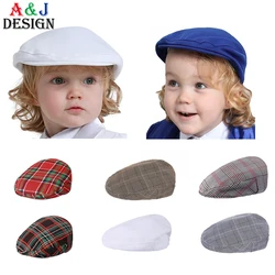 Baptism Hat for Baby Boy Newborn Christening White Cap Toddler Suit Flat Headgear Kids Wedding Vintage Soft Lining Accessories