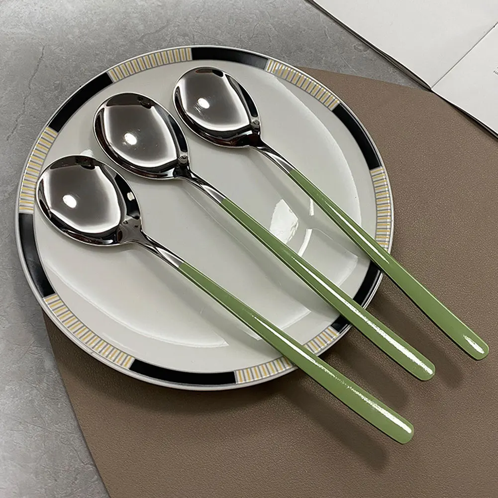 Durable Korean Style Porridge Soup Ladles Premium 304 Food-Grade Stainless Steel For Cozy Family Dinners Gatherings