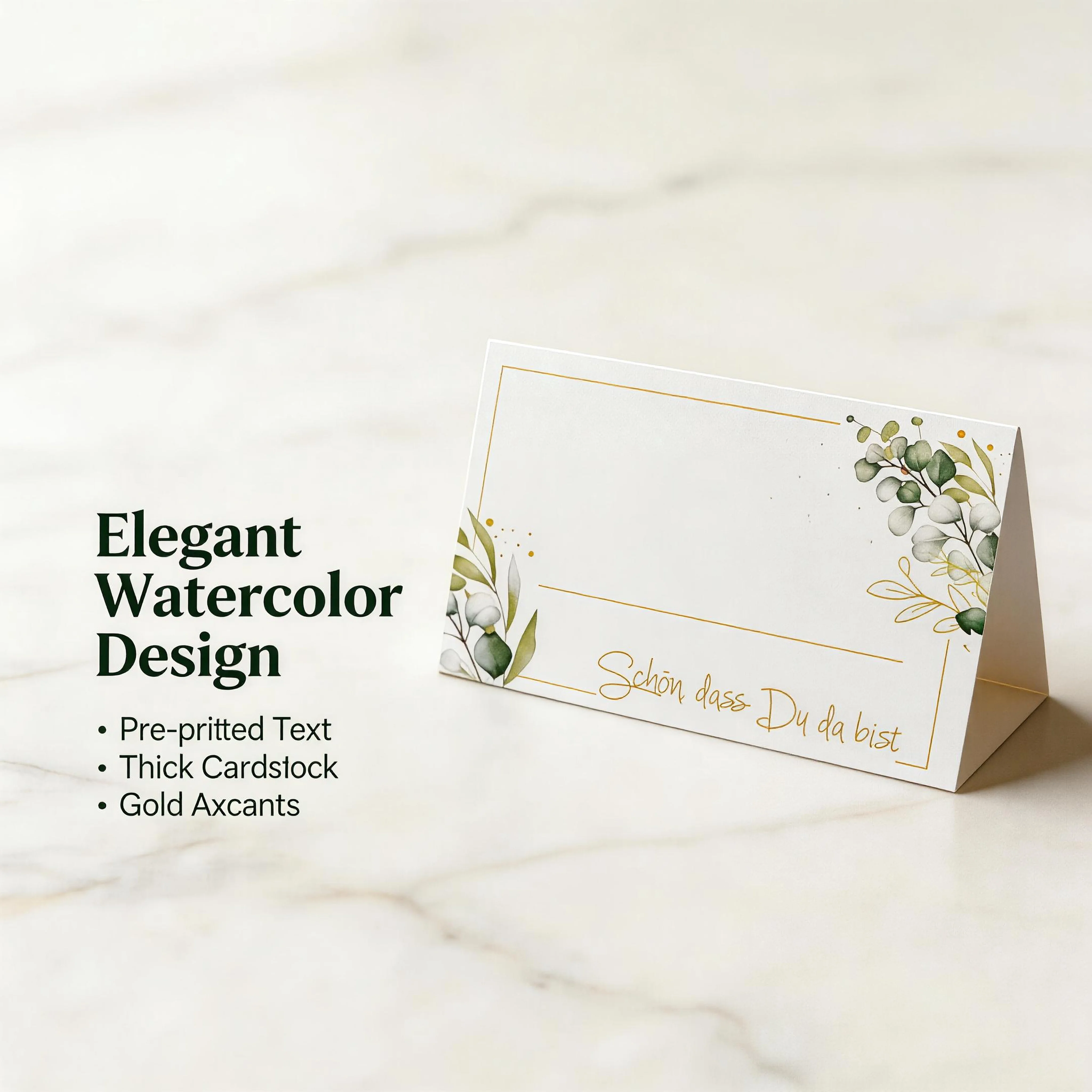 

Holiday, party, wedding invitation cards, 3.5x3.9 inch gold dot blank table cards, handmade "invitation card" business cards