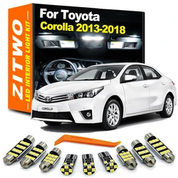 ZITWO 14Pcs For Toyota Corolla 2013 2014 2015 2016 2017 2018 LED Interior Map Dome Reading Trunk Light Sunvisor Bulb Kit Canbus