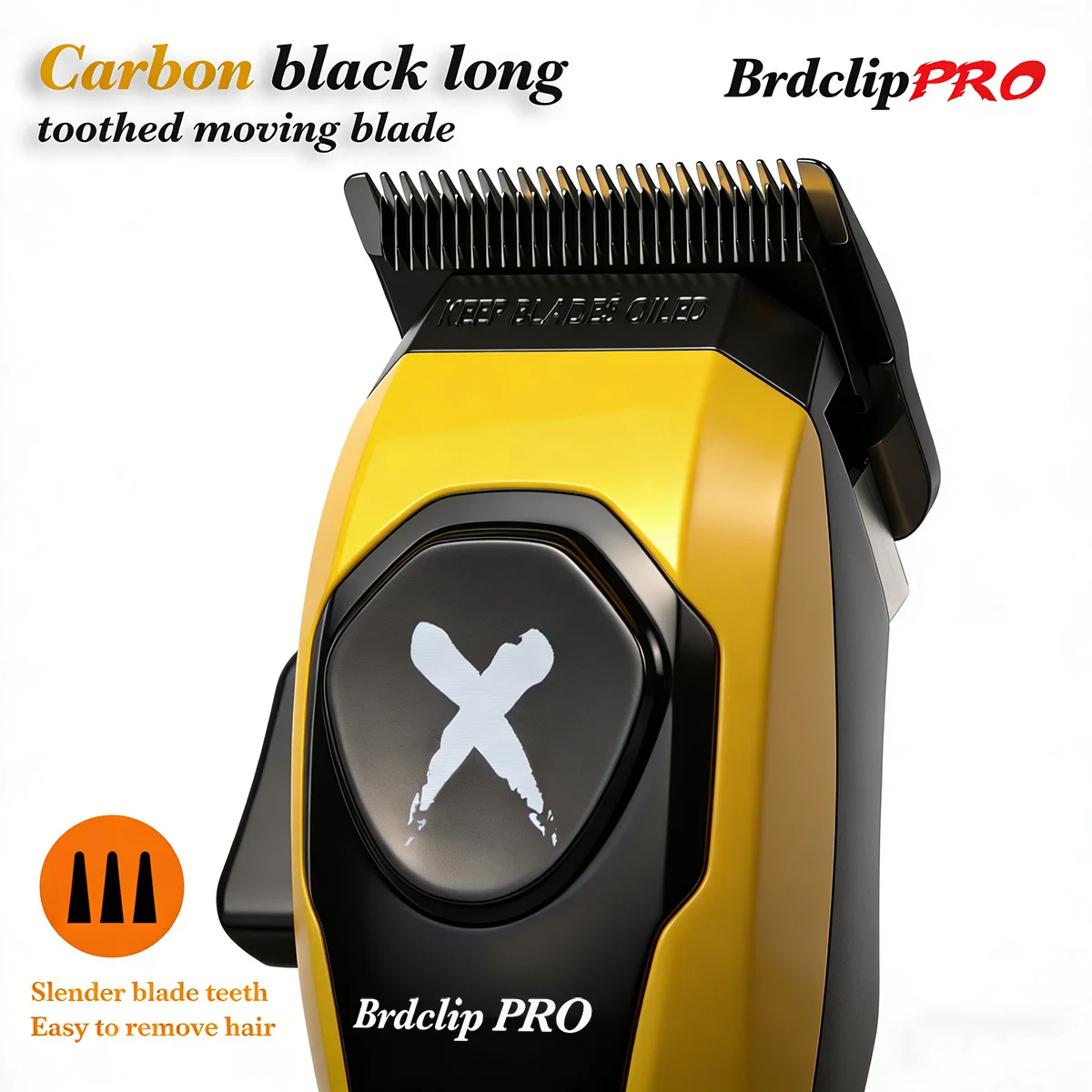 Professional BRDCLIP Barber Cordless Hair Clipper Kit DLC Ceramic Moving Blade Trimmer 75000RPM Grooming Tool Brushless Motor view 2