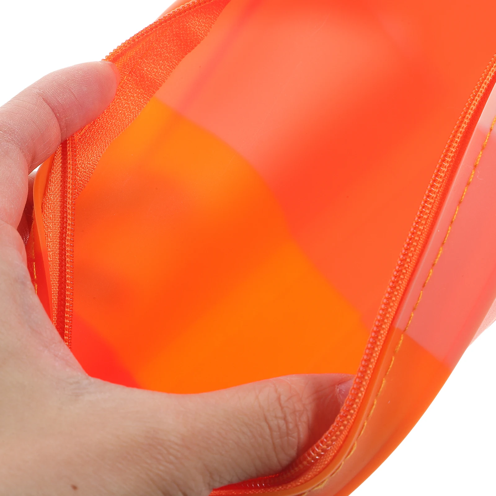 

Color Silicone Pencil Bag Large Capacity School Supplies Kids College Students Thin Case Aesthetic Storage