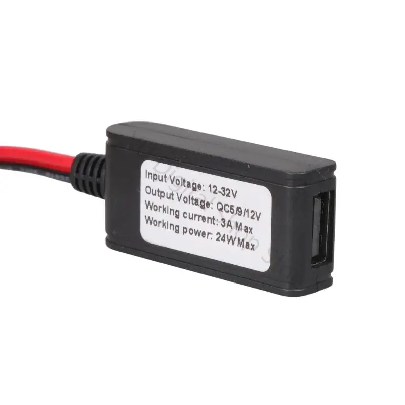 96BA XT60M to DC5525 Adapter Cable with 5525 Female to USB Charging Cable, 24W 5V 9V 12V Output for Battery Pack Input and