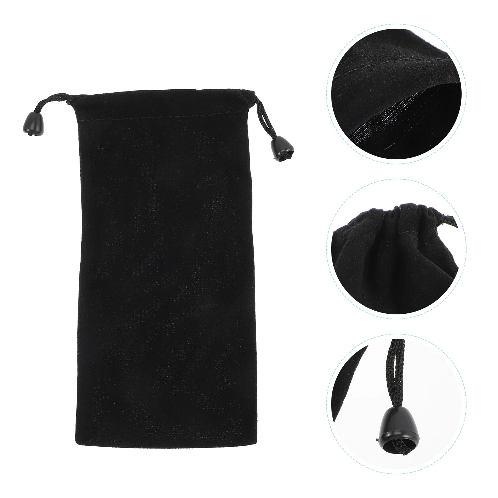 

40pcs Flannel Sunglasses Pouch Softer Eyeglass Cases Lightweight Drawstring Dust Proof Glasses Bag Women Storage Solution