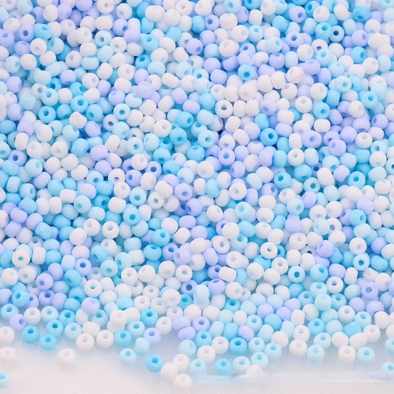 3mm super excellent macarone frosted glass rice beads are used for making bracelets necklaces DIY beading materials accessories