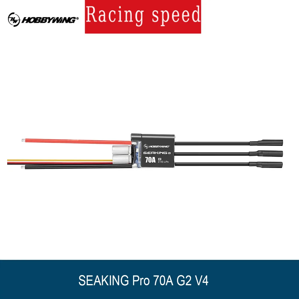 Hobbywing Seaking PRO 70A G2 Sensorless ESC 2-4S LiPo لقوارب المنافسة Mini Mono/ECO/Hydro RC