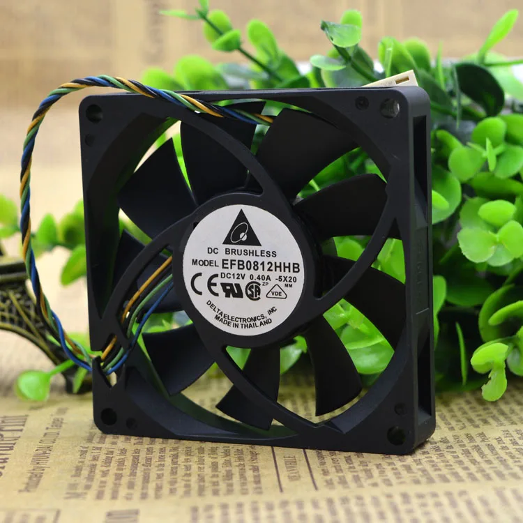 

8015 EFB0812HHB 12V 0.4A 4WIRES PWM TEMPERATURE CONTROL FAN 8 CM