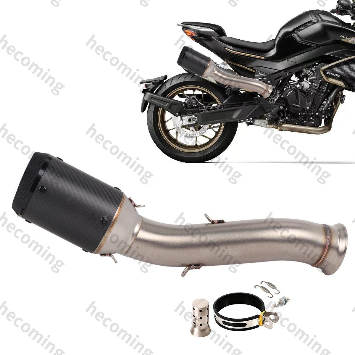 Motorcycle Exhaust Slip-On Mid Link Pipe For CFMOTO 800NK NK800 Exhaust Pipe Moto Escape Midpipe Connect Original Muffler