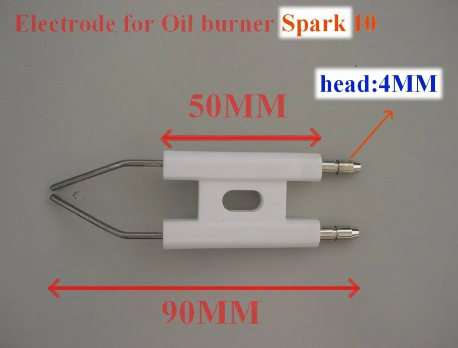 Electrode for Baltur oil burner Spark 3-10 （Ceramic 50mmxtotal85mm） BT14-BT26（Ceramic  55xtotal90mm Big Head 6mm, Small Head 4mm