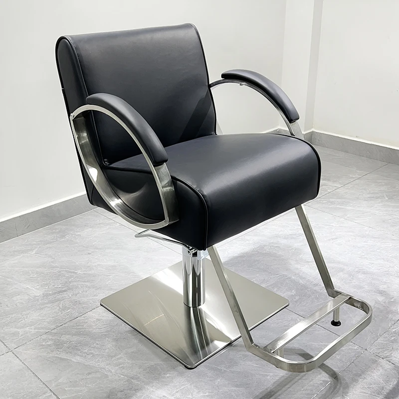 كرسي حلاق فاخر لتصفيف الشعر كرسي احترافي للمكياج كرسي حلاق لصالون الشعر كرسي أثاث صالون Silla De Barbería #2