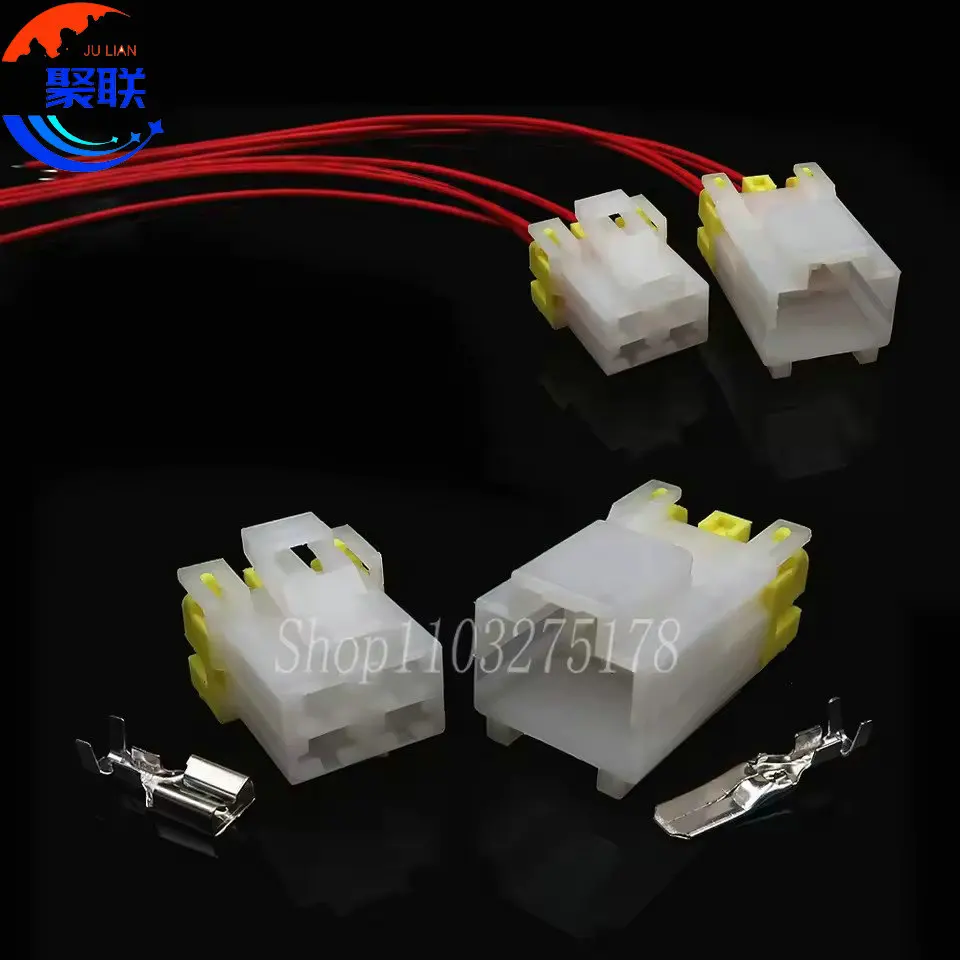 1Set 4Pin 7123-6040 7122-6040 7157-6240-30 Kit Assembly Modified Instrument Plug Car Electrical Socket Connector