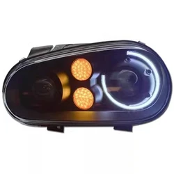 Car front lamp Headlight assembly For Volkswagen vw golf 4 MK4 modified R32 daytime running light DRL turn signal 2pcs