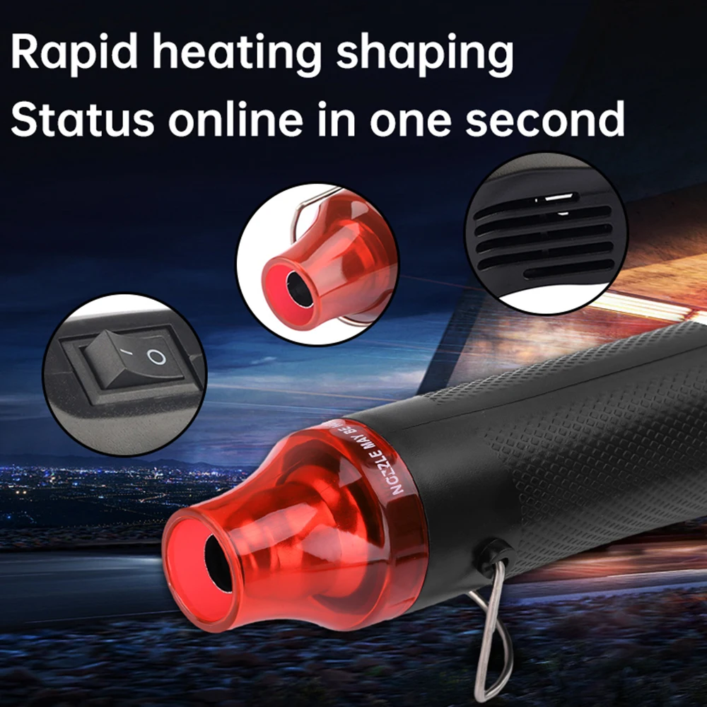 EU 300W 220V DIY Using Heat Gun Electric Power Tool Hot Air 300W Temperature Gun With Supporting Seat Shrink Plastic DIY Tool