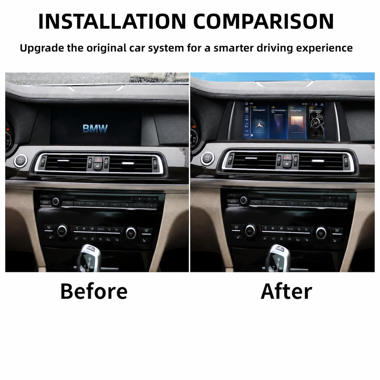 10.25 Inch Android Car Navigation For BMW 7 Series 2011-2012 CIC System Carplay Touch Screen GPS Bluetooth WiFi Apple CarPlay