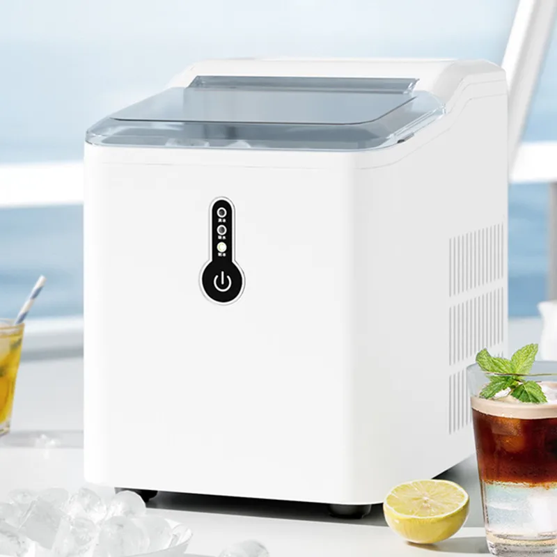 220V Máy Làm Đá Điện Đạn Hình Trụ Máy Làm Đá 9 Phút Nhanh Đóng Băng 33lb/24H Đạn khuôn Làm Nước Đá Tiếng Ồn Thấp Cho Nhà Thanh