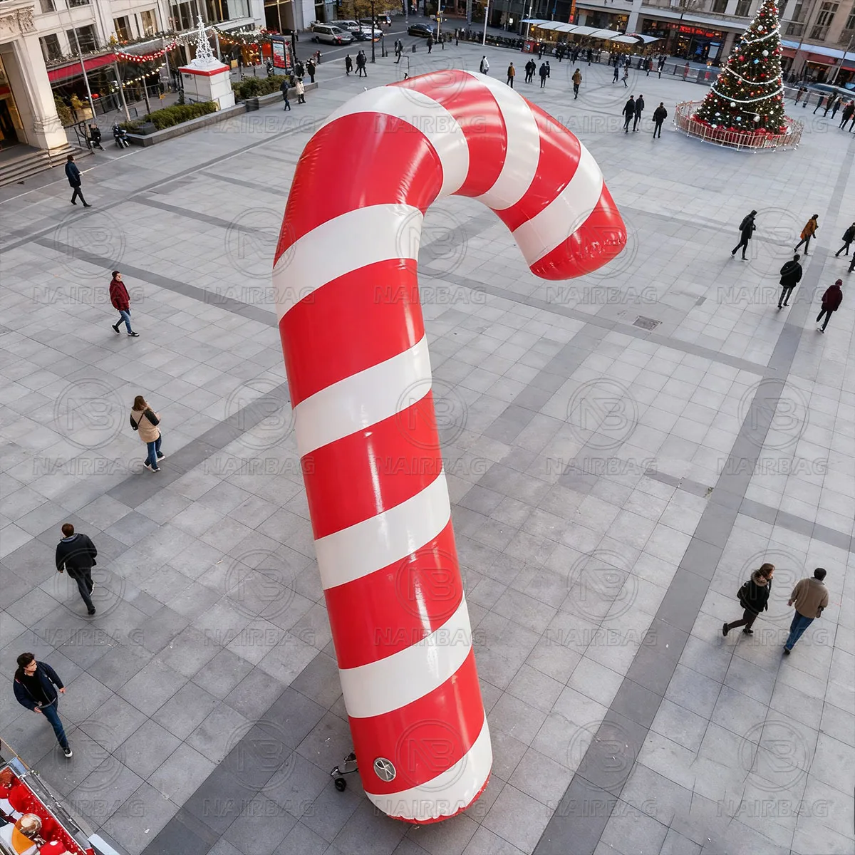 Nadmuchiwane laski cukrowe na Boże Narodzenie Nadmuchiwane cukierkowe patyczki na święta Bożego Narodzenia Dekoracje wewnętrzne i zewnętrzne na przyjęcie noworoczne