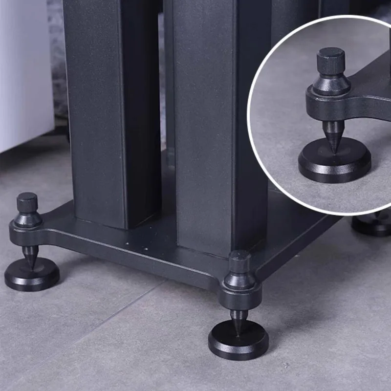 Cast Iron Base with M4 Threads - Heavy Duty Shockproof Speaker Feet