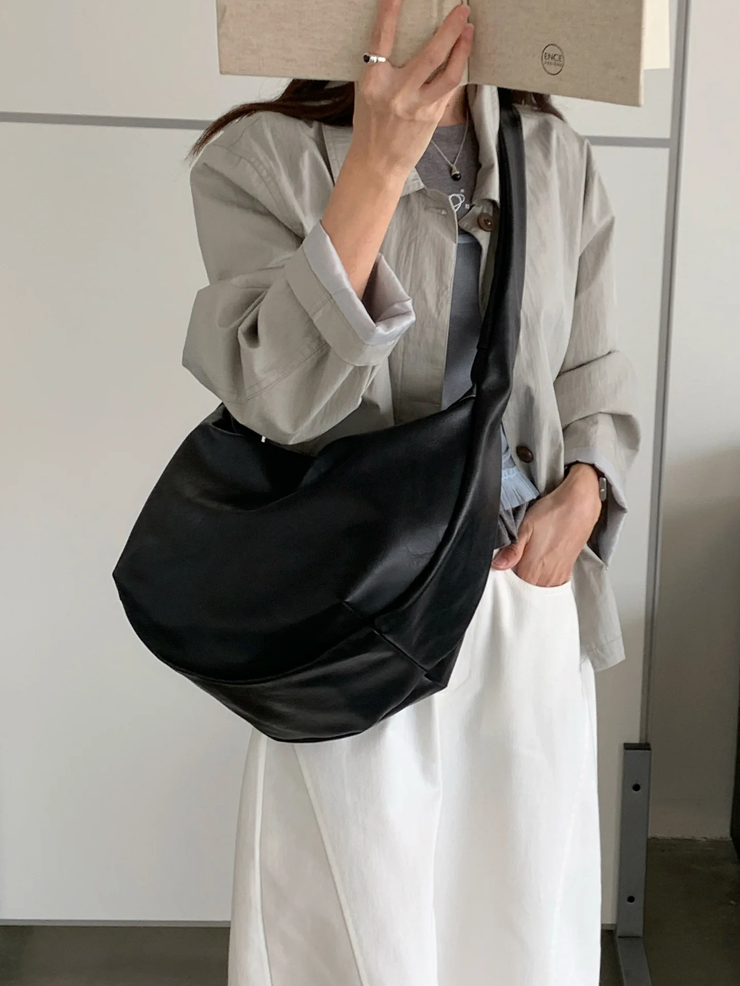 

CGCBAG Повседневная женская сумка через плечо большой вместимости, новинка 2026 года, для поездок на работу, женская сумка-тоут кросс-боди, высококачественные сумки из искусственной кожи