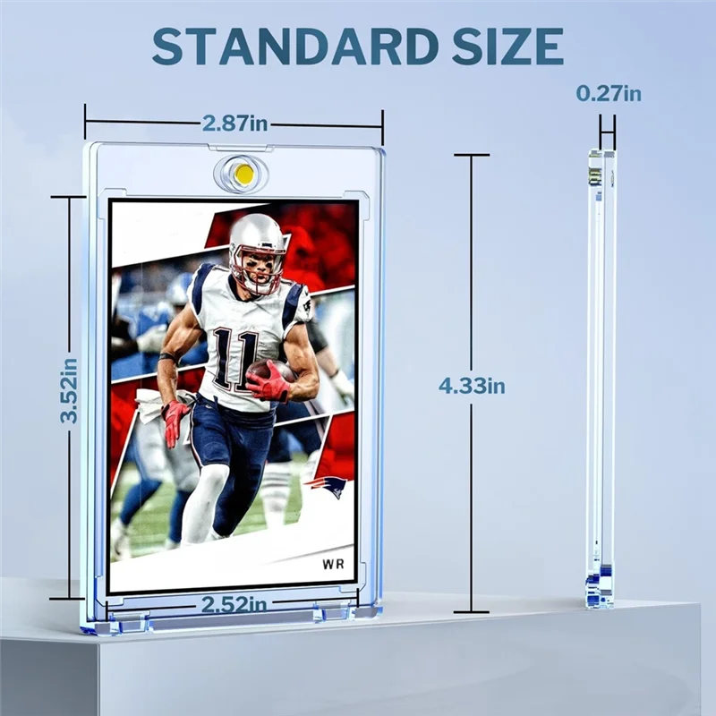 Compact 20Pack Magnetic Card Holder, 35PT Card Cases For Trading Cards, Baseball Card Holder, Card Protectors,Football Card Case