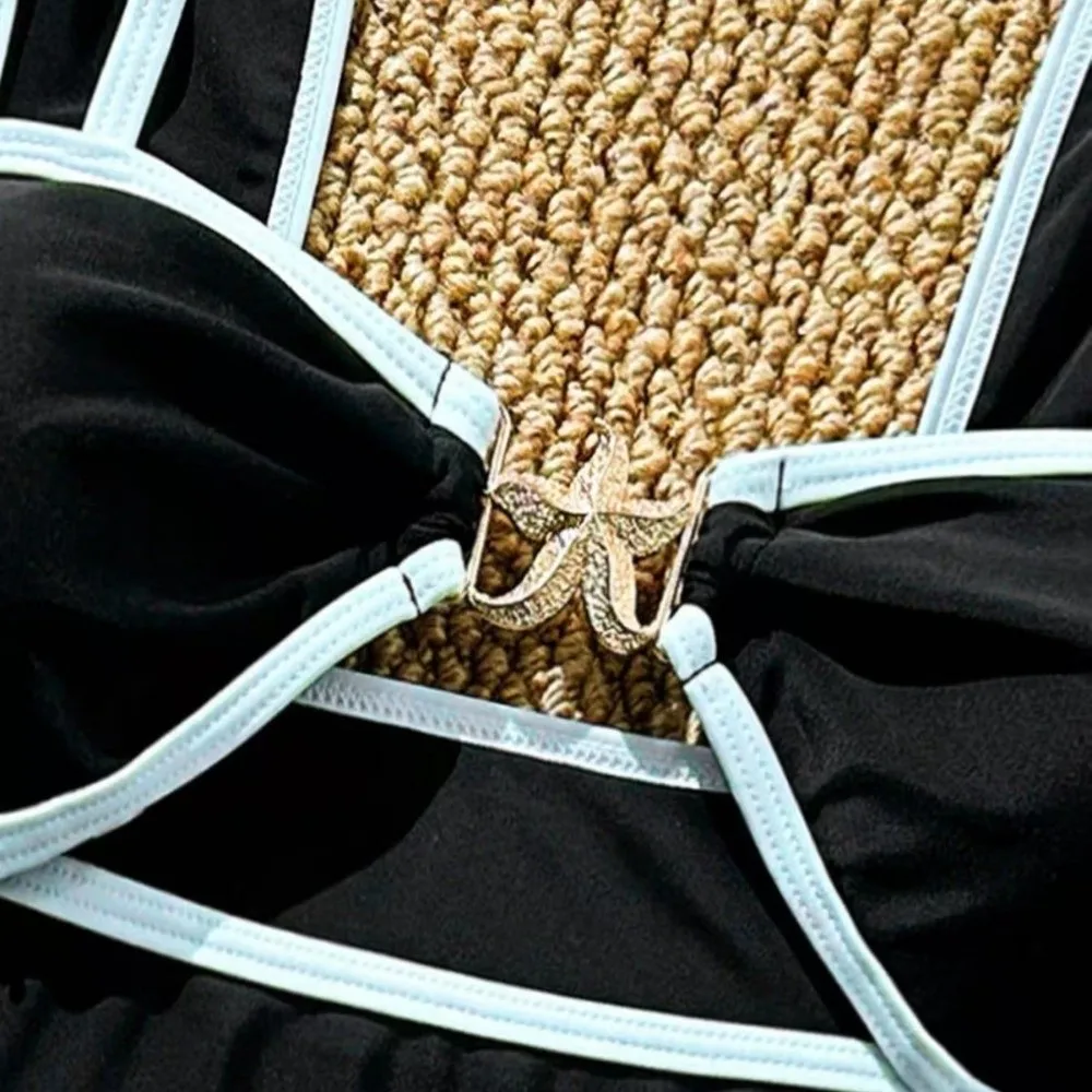 

Высококачественный металлический купальник-бикини с пряжкой, без рукавов, с подкладкой на груди, пляжная одежда, цельный купальник с высокой талией для отпуска