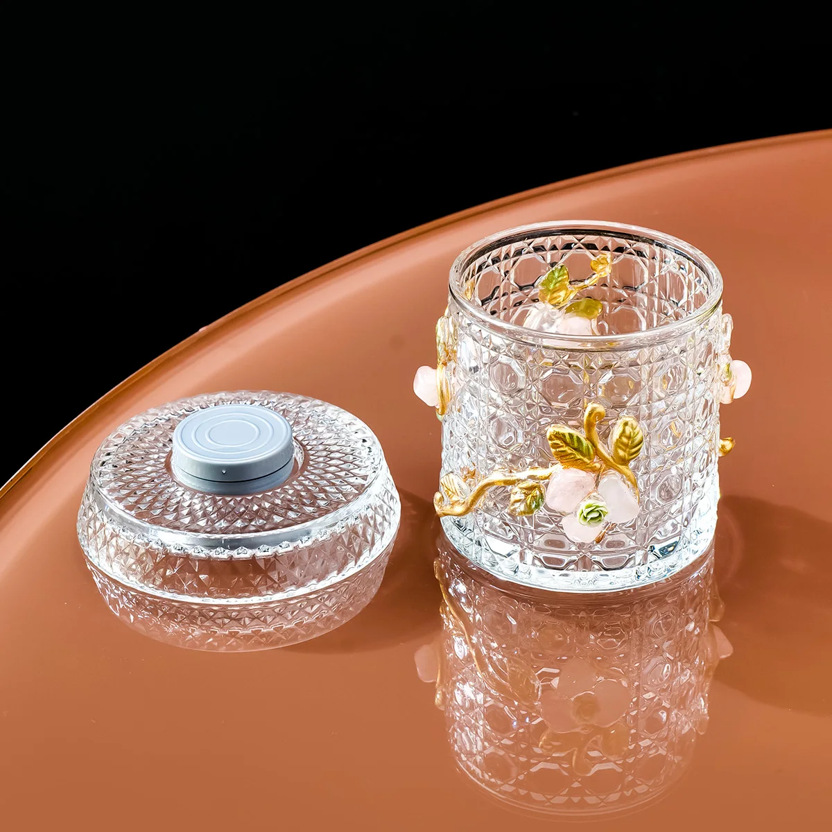 1PC Natural Crystal Cleansing Vessel, Crushed Crystal Cleansing Bowl, Jewelry Purification Bowl, Home Decor Ornament