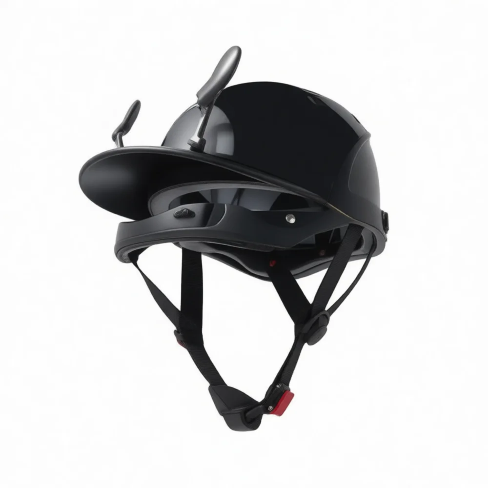 Stylish Half Helmet Baseball Cap Design Safety Protection Lightweight Breathable For Electric Scooter Motorcycle Daily Use 3C