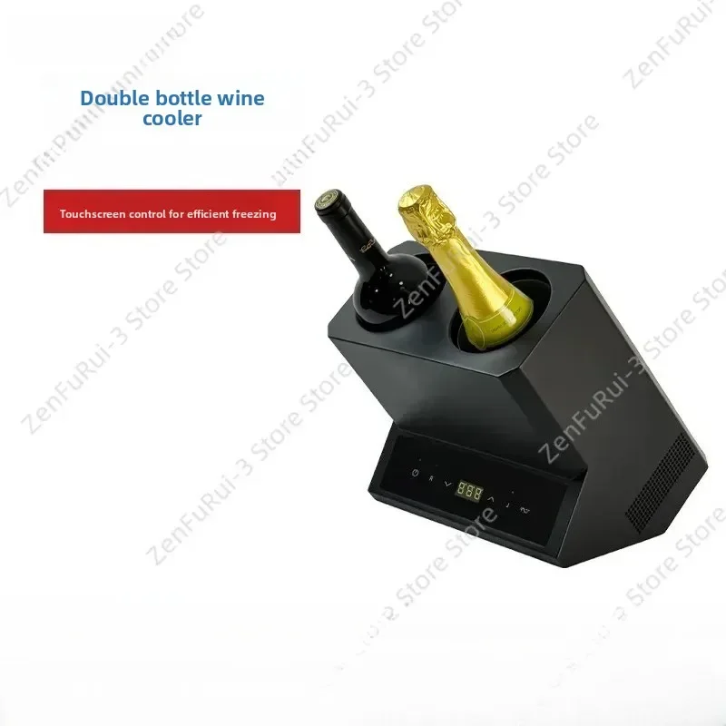 for Double Bottle Electronic Red Wine Ice Wine Chiller Quick Cooling Wine Cooler Cross-border Wholesale