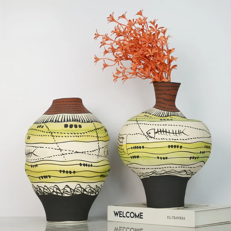 

Artistic ceramic flower ware sales department B & B abstract ceramic ornament