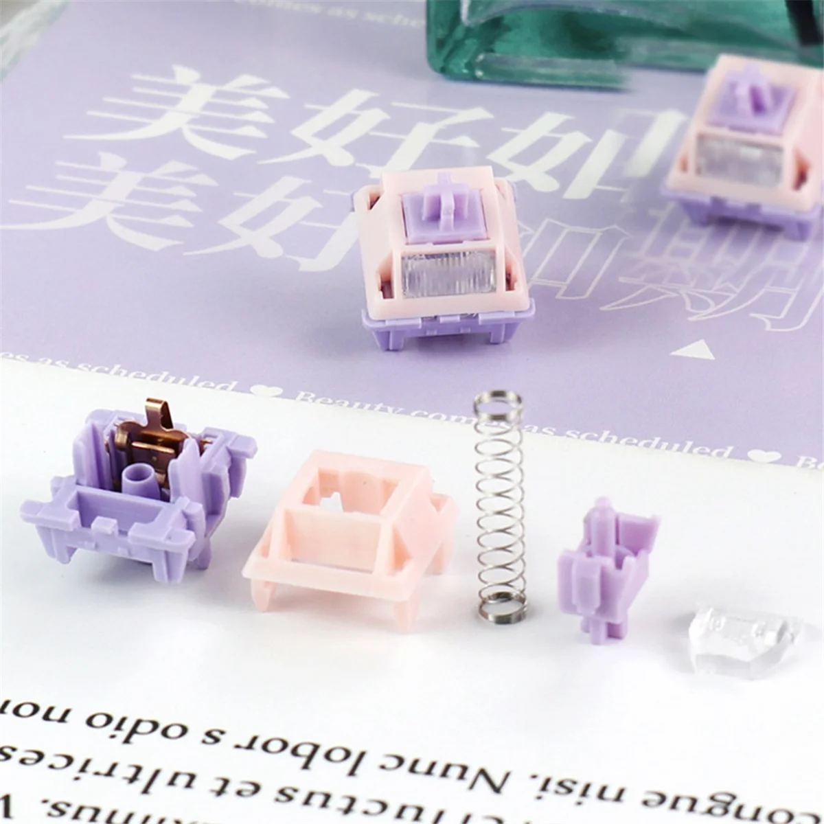 【Prix Drop】 70 pièces MMD princesse V4 commutateur 5 broches axe linéaire corps commutateurs échange à chaud 45g pour bricolage clavier mécanique