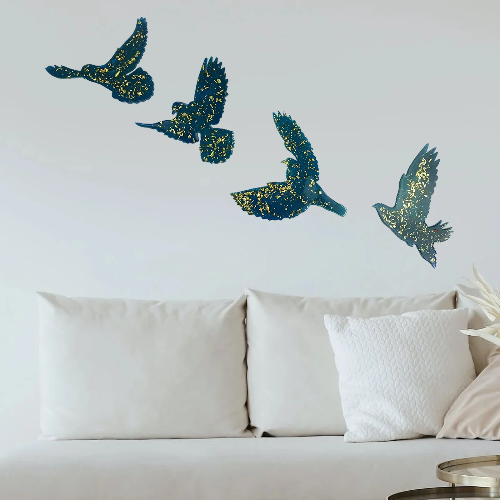 4Pcs DIY Handicraft Bird Making Molds Premium Material Durable Safe for Creative Projects Bird Making Molds DIY Silicone Mold