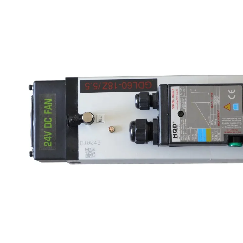 5.5kw ISO30 air Cooling ATC Tool Changing Spindle Motor for CNC Cutting Machine GDL60-18Z/5.5
