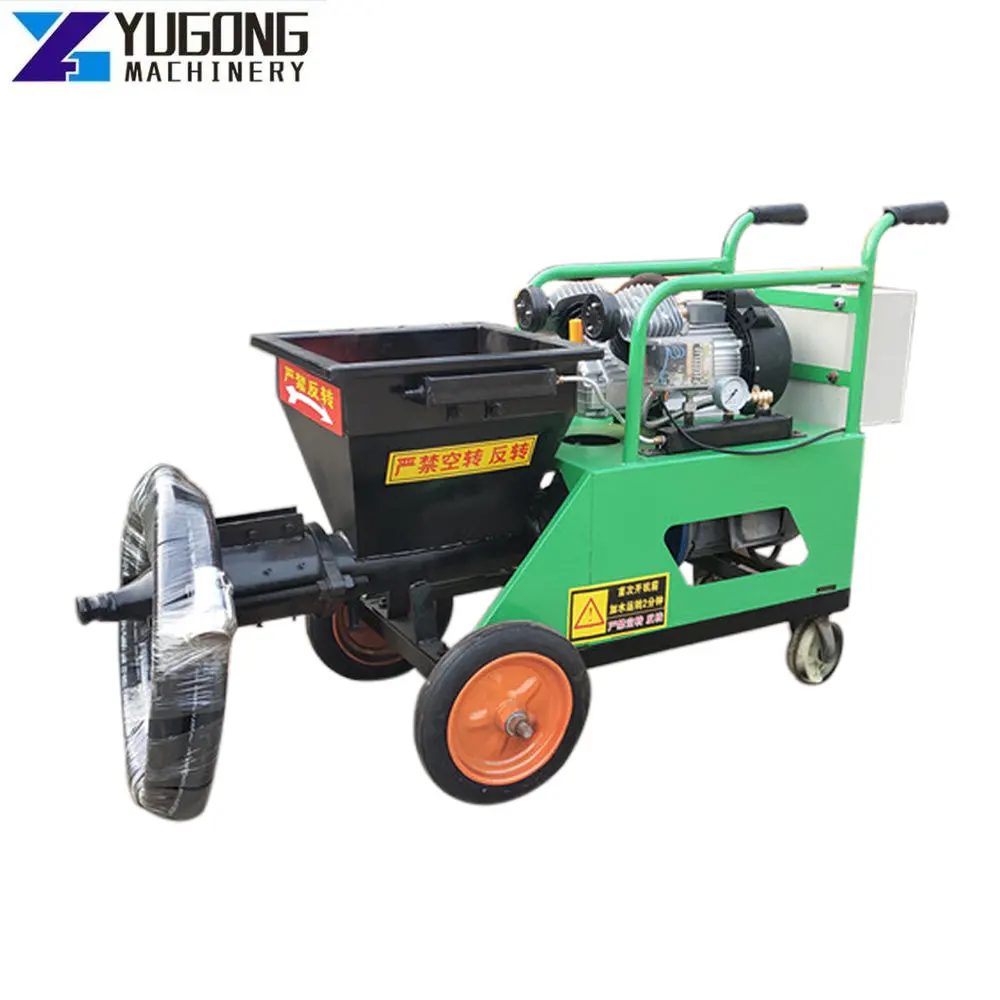 Spraying Plaster Cement Plastering Spray Gunite Diesel Mortar Sprayer Machine Automatic Wall Mortar Spraying Plastering Machine