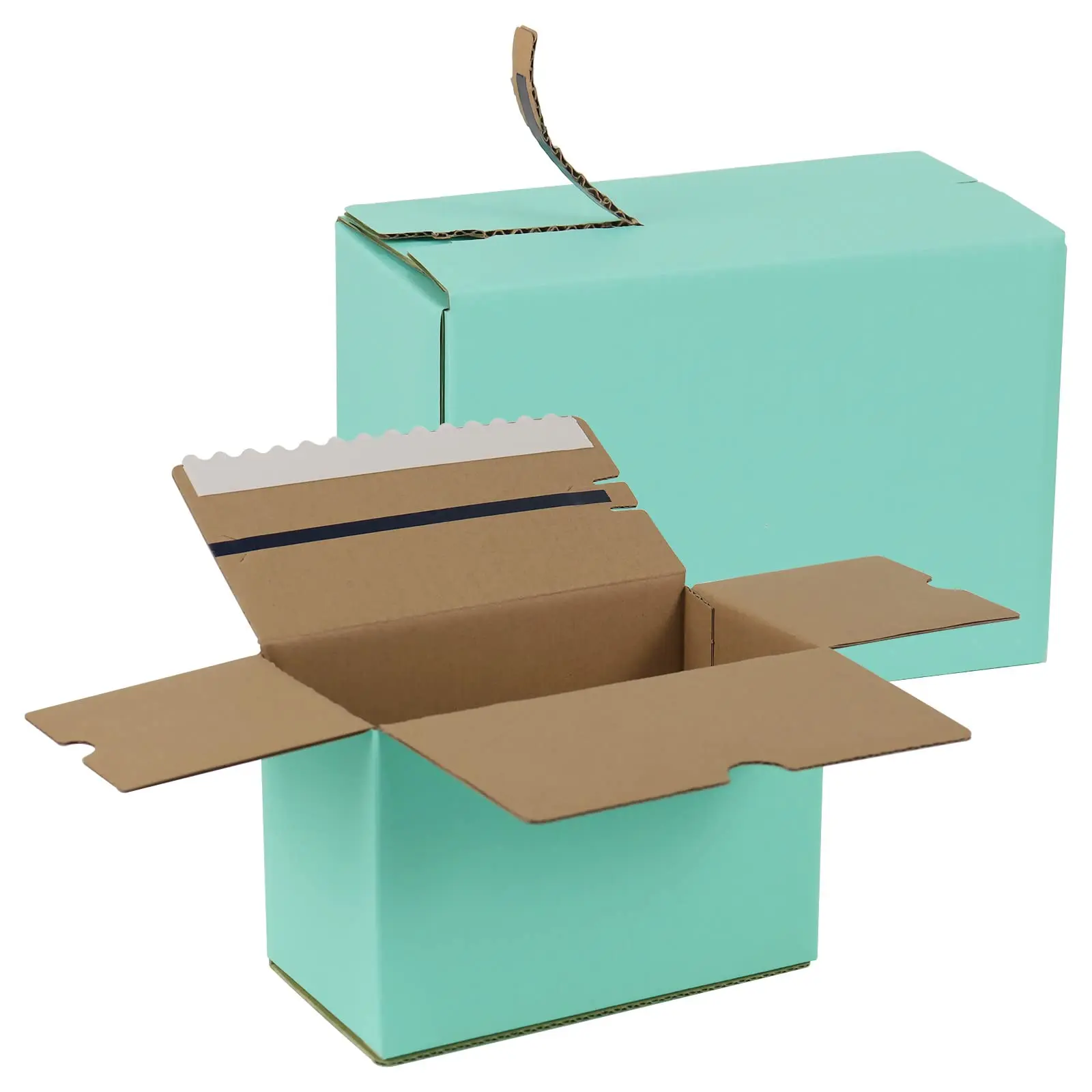 10Pcs Zipper Carton Colorful Square Folding Paper Box for Gift Mailing Business Packaging Box with Zipper Storage Carton