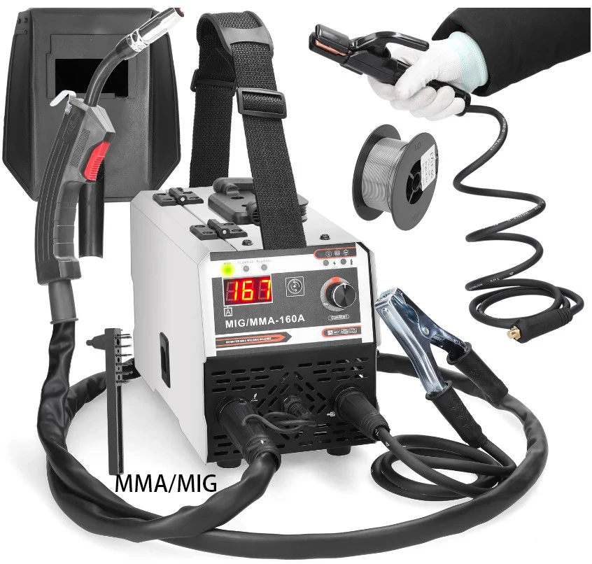 2026 Multifunctional   3 in 1 Portable Mig Welders 120A/110V/220V Mma  Mig Welding Machine for Metal Welding