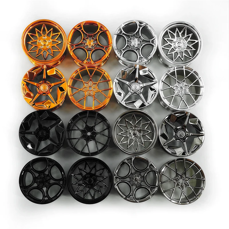 GULY CADA Model Building Blocks Bricks Accessories Black Plating Hub For LEGO Scale 1:8 Vehicle 42083 42056 42115 Wheel