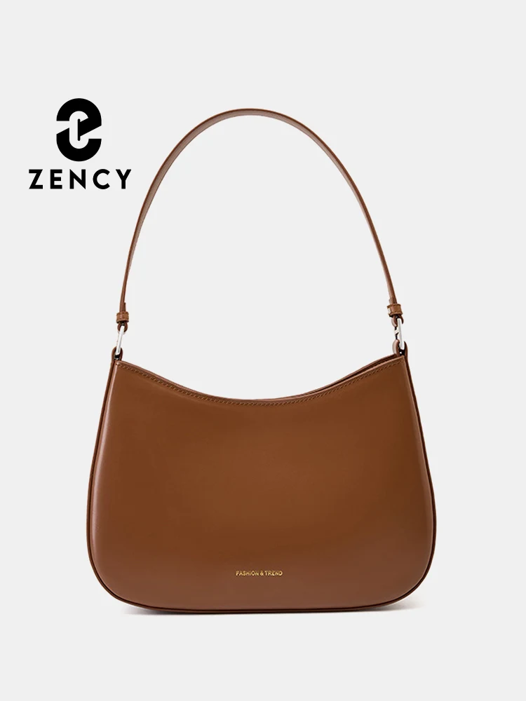 Zency Fashion Trend Girls Underarm Bag Designer Leather Handbag Women Shoulder Bag Classic Bridal Bag Red Brown Black Gift Bag