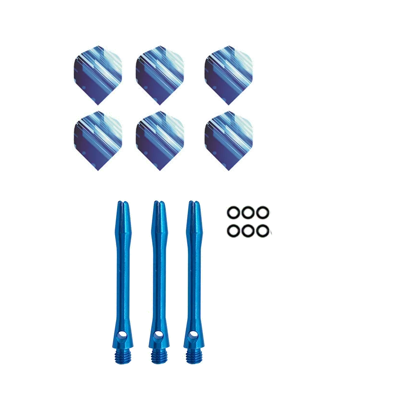 3pcs  Aluminum Dart Shaft 6pcs PET Darts Flights with Sealing Ring Electronic Dart Board Dart Accessories Set