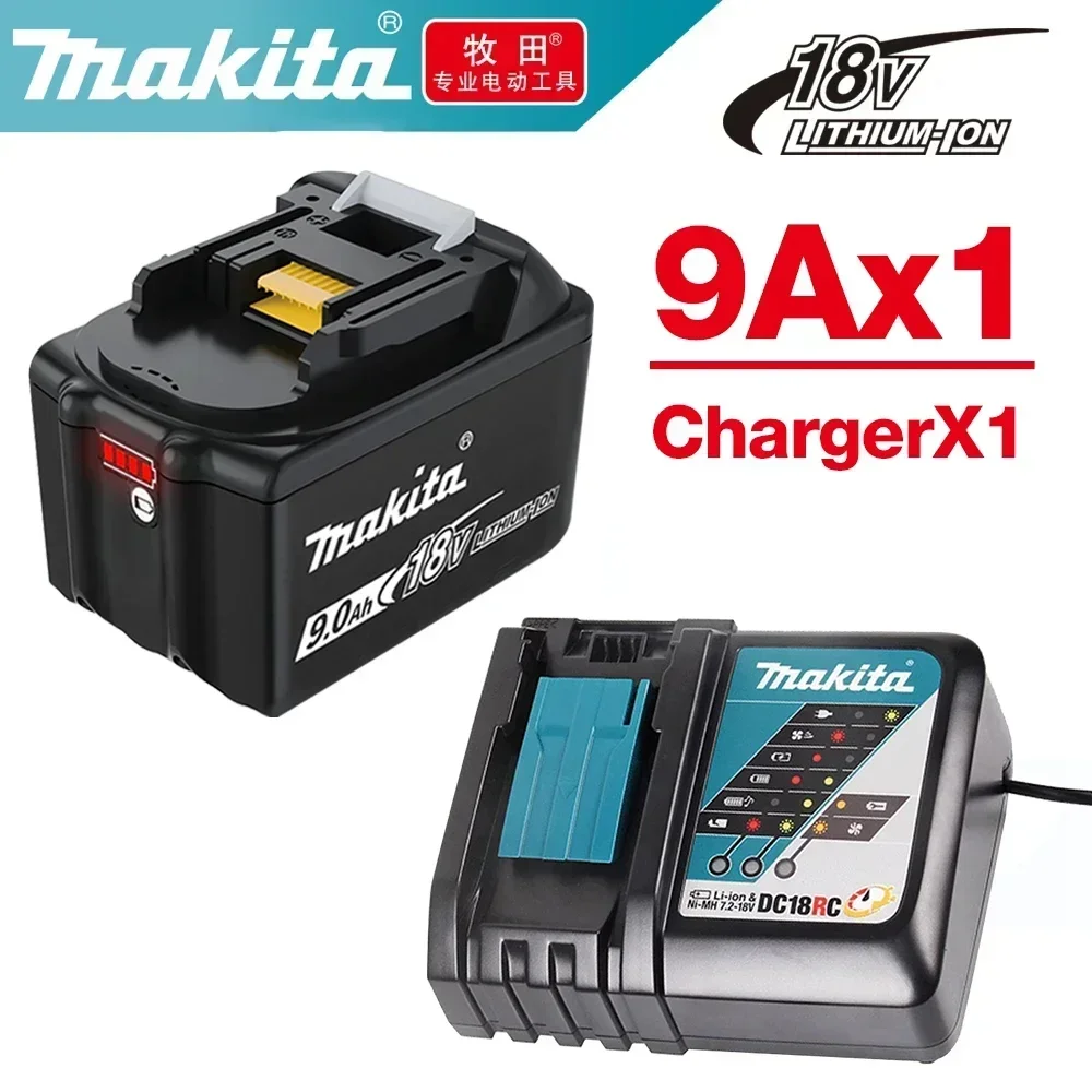 

For Makita 18V Battery Original 9000Ah BL1850B Li-ion Replacement Battery BL1850 BL1860B BL1860 BL1840B BL1830 LXT-400 RU