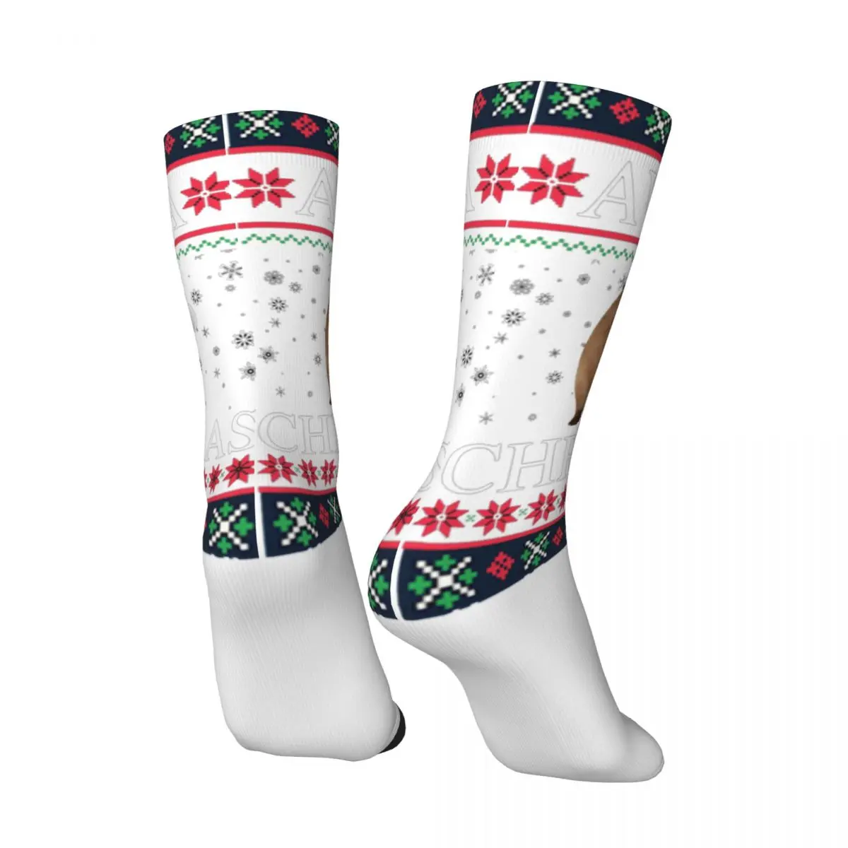 All Seasons Rock Hyrax Merry Christmas Ugly Style Socks Sport Middle Tube Sock Super Soft Stockings for Men Women Christmas Gift