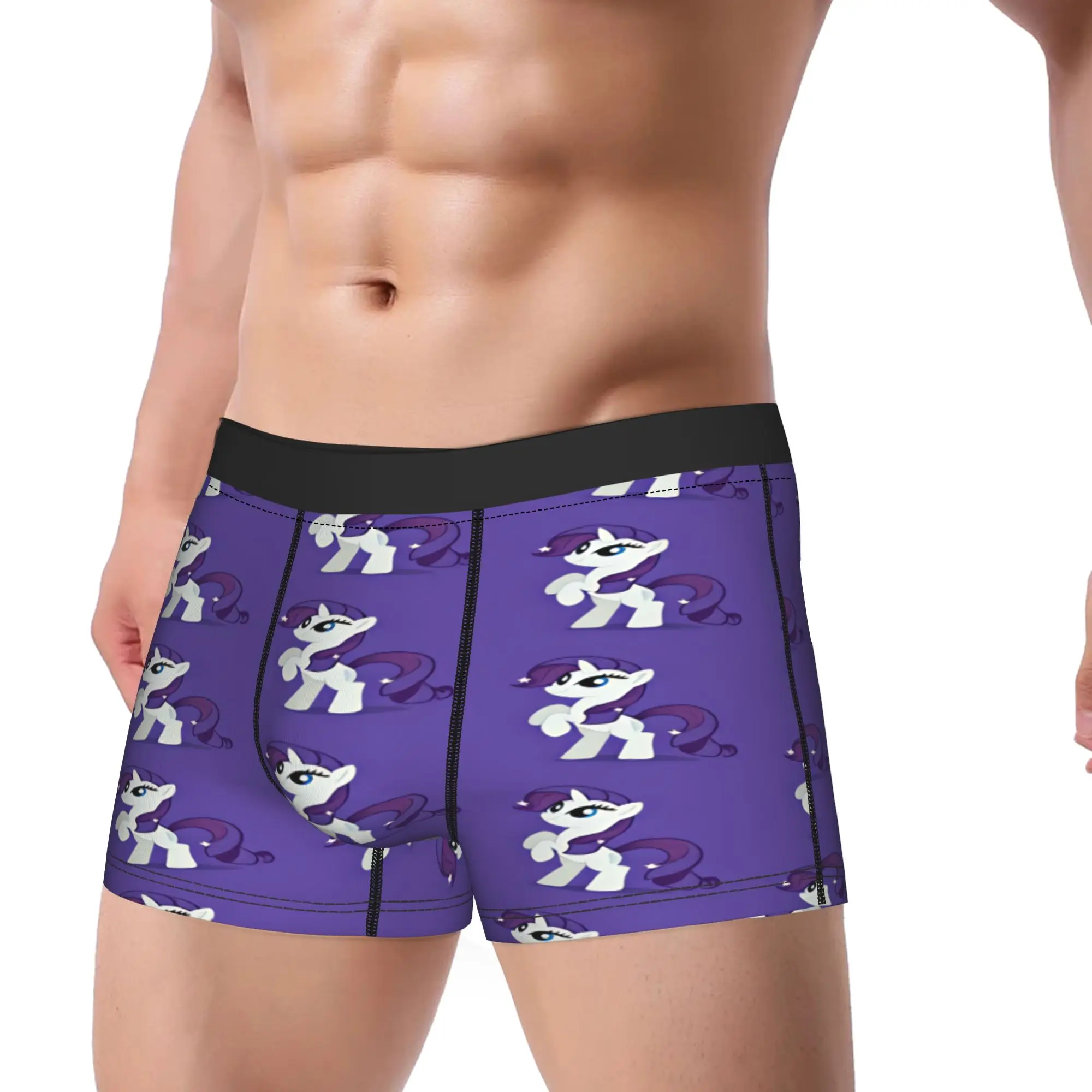 Rarity Twilight Sparkle Underwear  Custom DIY Trunk High Quality Men Panties Funny Boxer Brief Birthday Gift