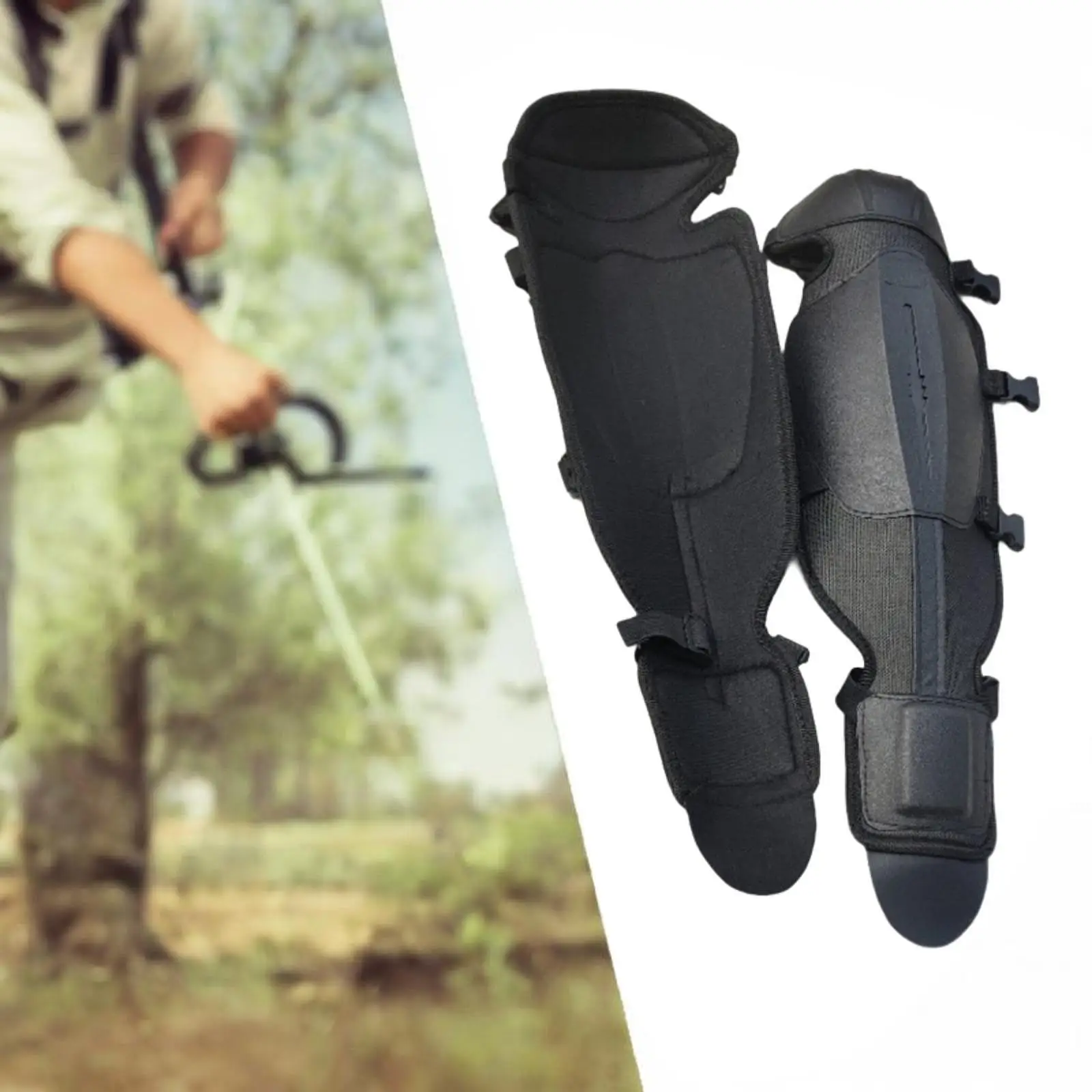 2 Pieces Gardening Knee Pads Leg Protectors Adjustable Strap Versatile for Mountain Bike Accessories Protective Padding